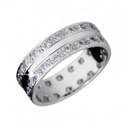Snubn&iacute; prsten se čtyřiceti brilianty