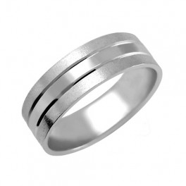 Snubn&iacute; prsten se středov&yacute;m proužkem