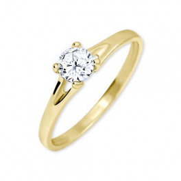 Zlat&yacute; prsten se zirkonem