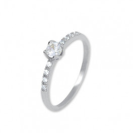 Něžn&yacute; z&aacute;snubn&iacute; prsten s 8+1 kameny