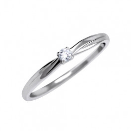 Něžn&yacute; z&aacute;snubn&iacute; prsten s briliantem