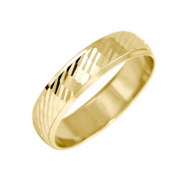 Snubní prsten ze žlutého zlata